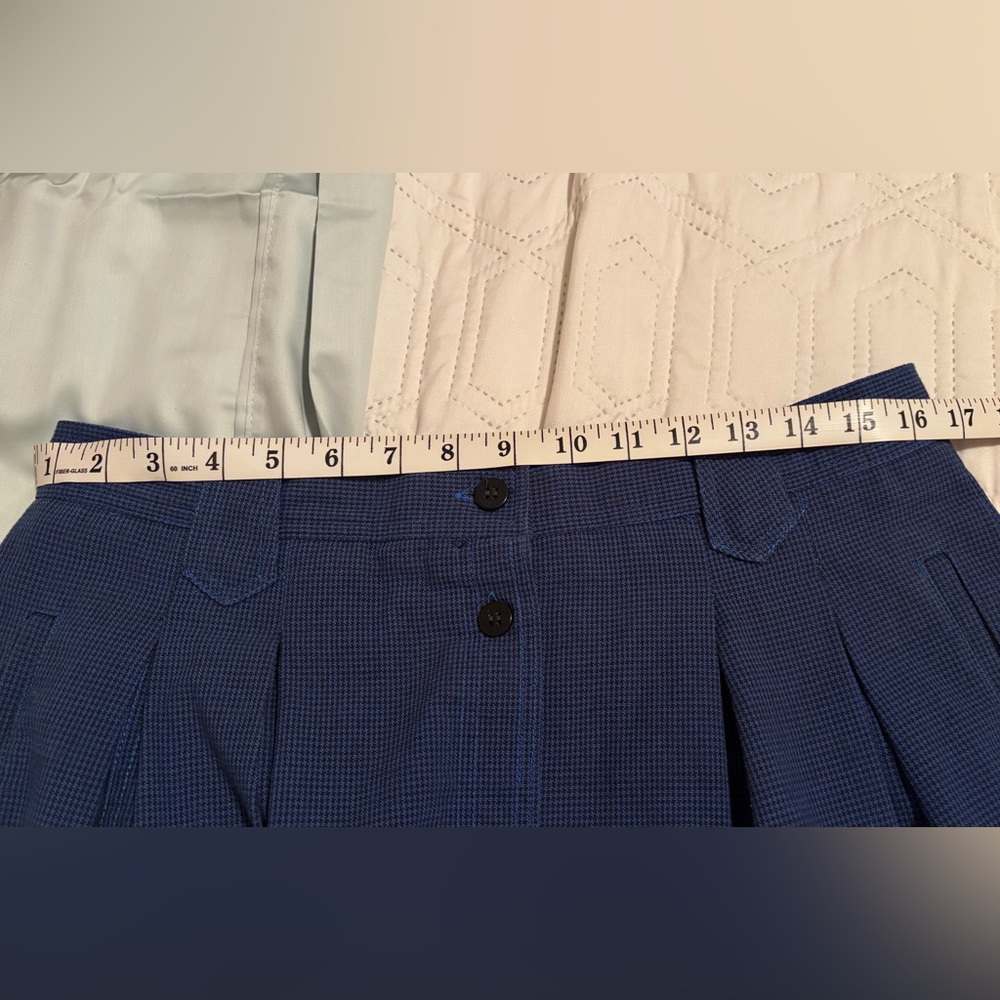 Chaus Navy Button-Front A-Line Skirt - Picture 7 of 7